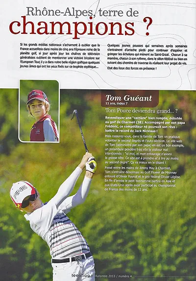 Golf Tom Gueant Tee Mag